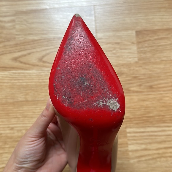 Christian Louboutin Pigalle 100 Nude Patent Leather (size 37.5 EU) - Picture 8 of 16